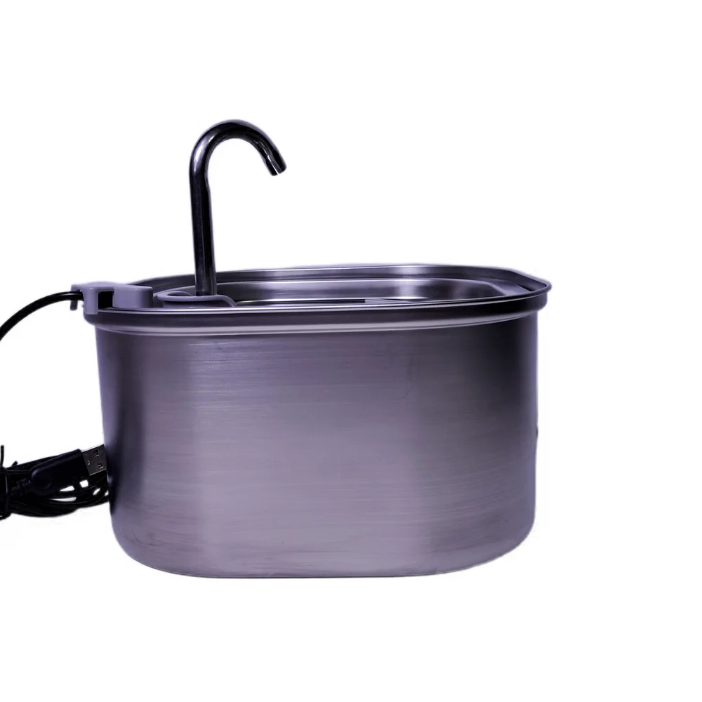 Pets Water Bowl Fountain Stainless Steel Automatic Indoor Cat Dog Small Pet Bowl